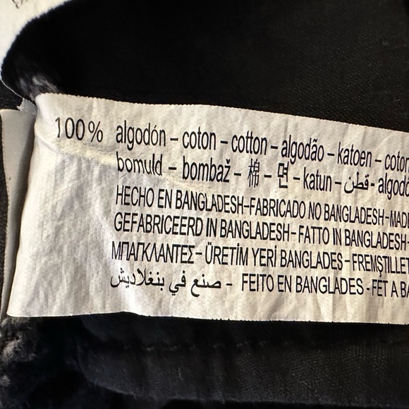 Zara Black Frayed Hem Mini Skirt - Picture 7 of 7